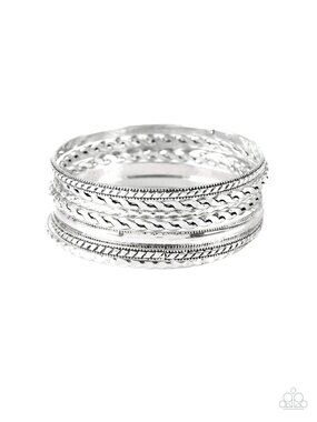 Paparazzi Silver Bangle Bracelets (BB015)